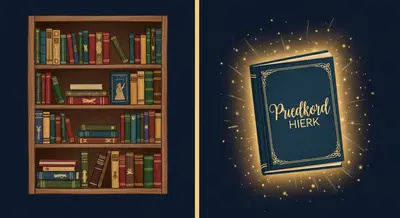 Comparison of traditional books versus a glowing personalized storybook