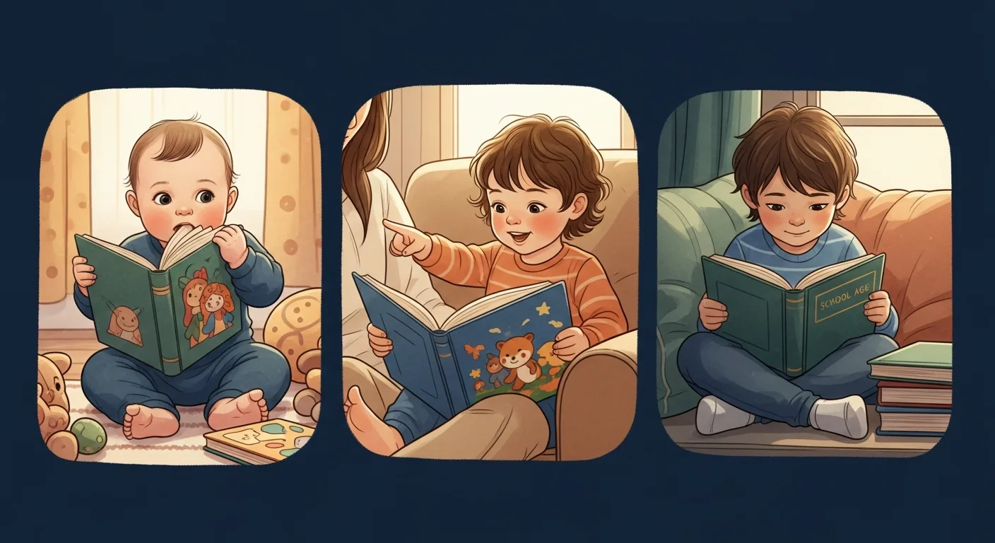 Journey of raising a reader from baby board books to chapter books